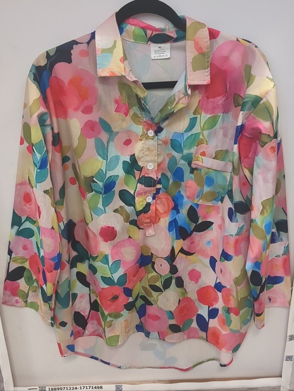 Bright Multicolor Floral Blouse
